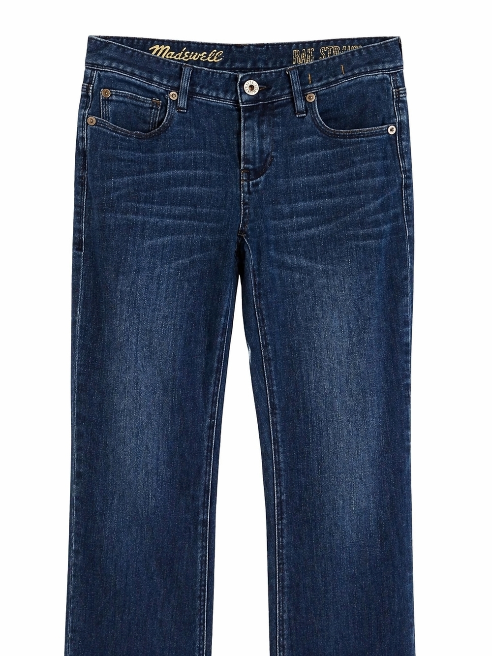 Madewell Rail Straight Jeans 26x34 Dark Wash High Rise Straight Leg Denim - Picture 8 of 13